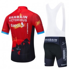 Tenue Cycliste et Cuissard à Bretelles 2021 Team Bahrain Victorious N001